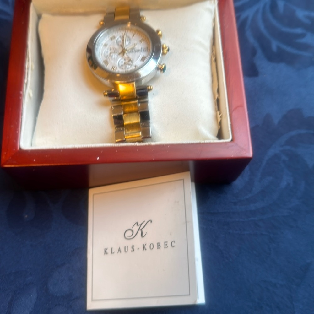Klaus-Kobec new battery. 3 ATM water resistant.Model number KKG 1913,
